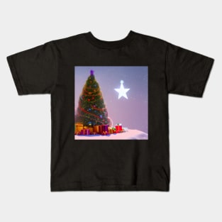 Christmas Tree and Star Kids T-Shirt